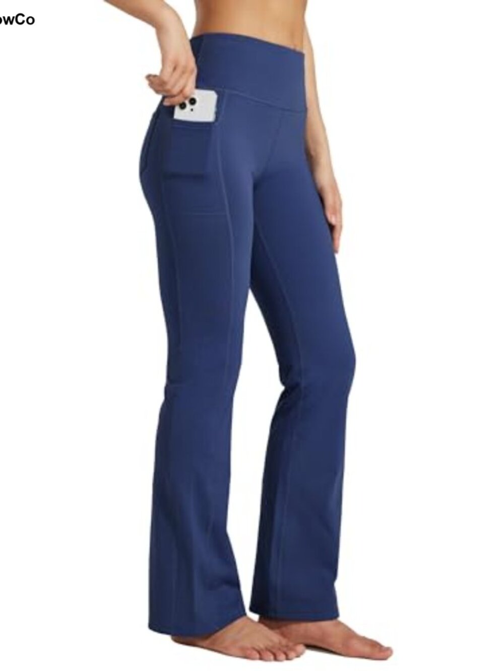 Fleece Lined Bootcut Yoga Pants High Waisted Thermal Flare Leggings Water